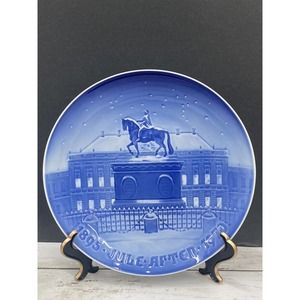 Bing Grondahl CHRISTMAS JUBILEE PLATE 1970 Amalienborg Castle 8000 Royal Palace
